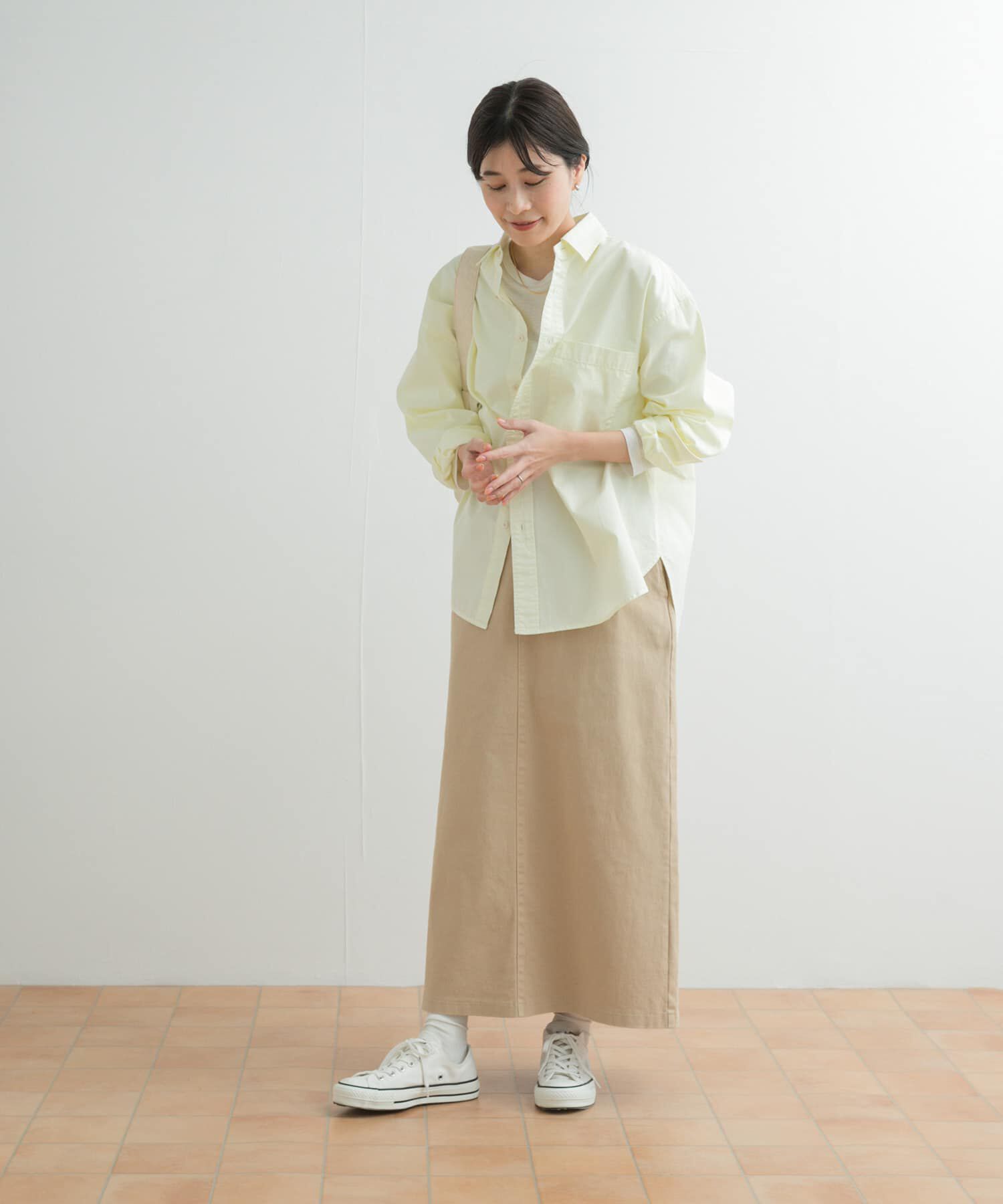 URBAN RESEARCH DOORS「製品染めカラースカート」|スカート|