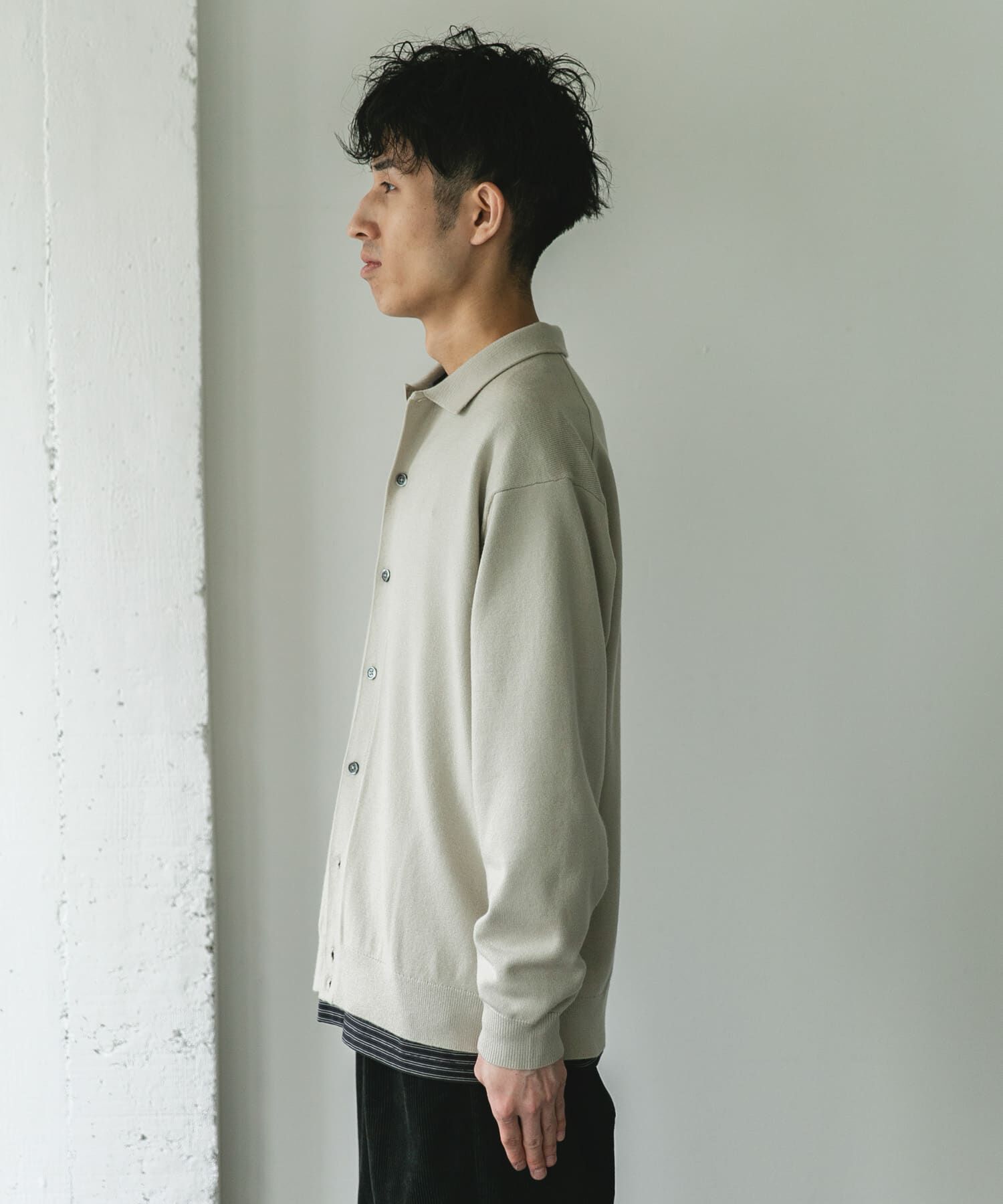 URBAN RESEARCH DOORS「『XLｻｲｽﾞ/WEB限定/仁村紗和さん着用』『UR TECH 200日ﾆｯﾄ』ｼｬﾂ ｶｰ」|カーディガン|