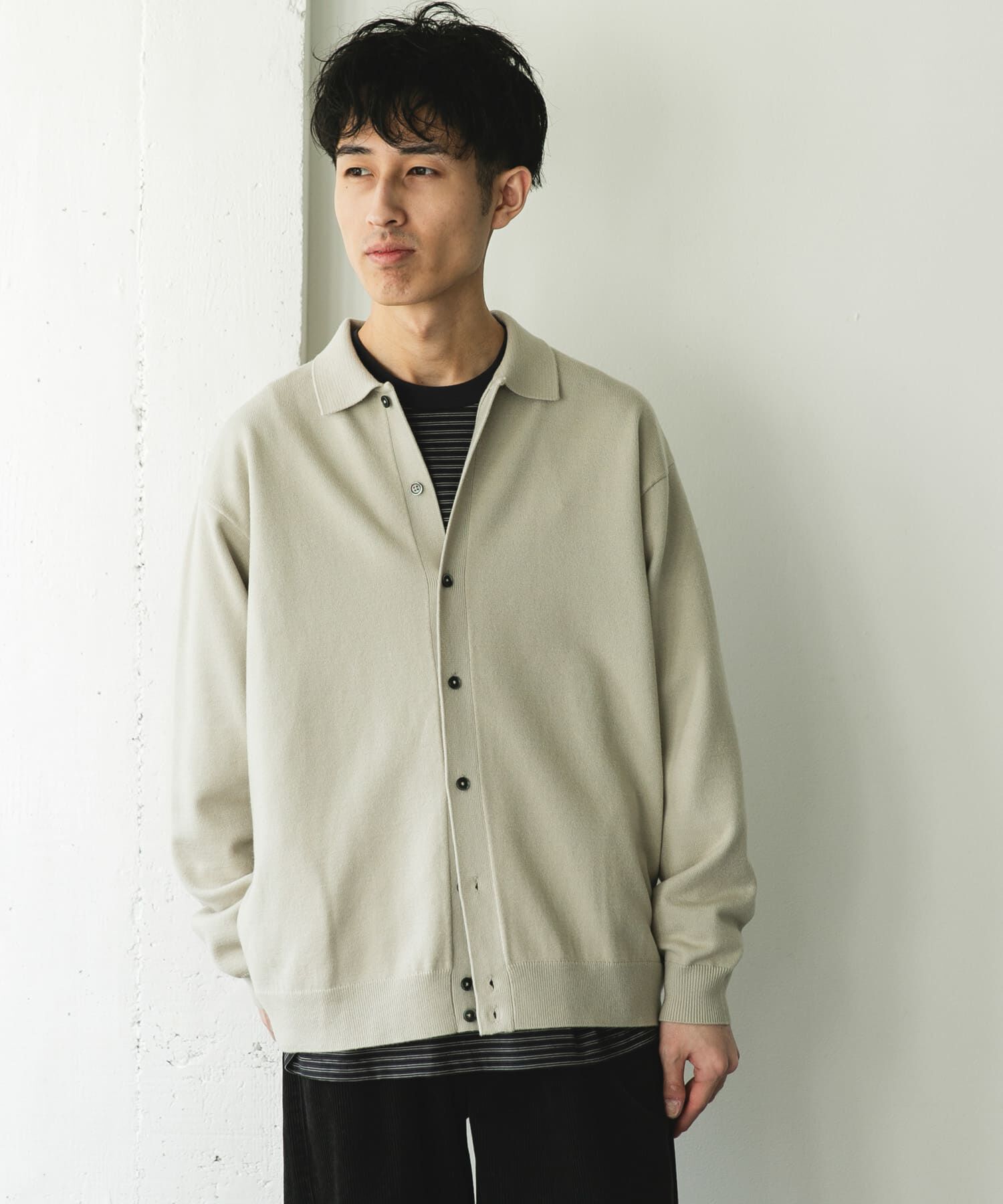 URBAN RESEARCH DOORS「『XLｻｲｽﾞ/WEB限定/仁村紗和さん着用』『UR TECH 200日ﾆｯﾄ』ｼｬﾂ ｶｰ」|カーディガン|