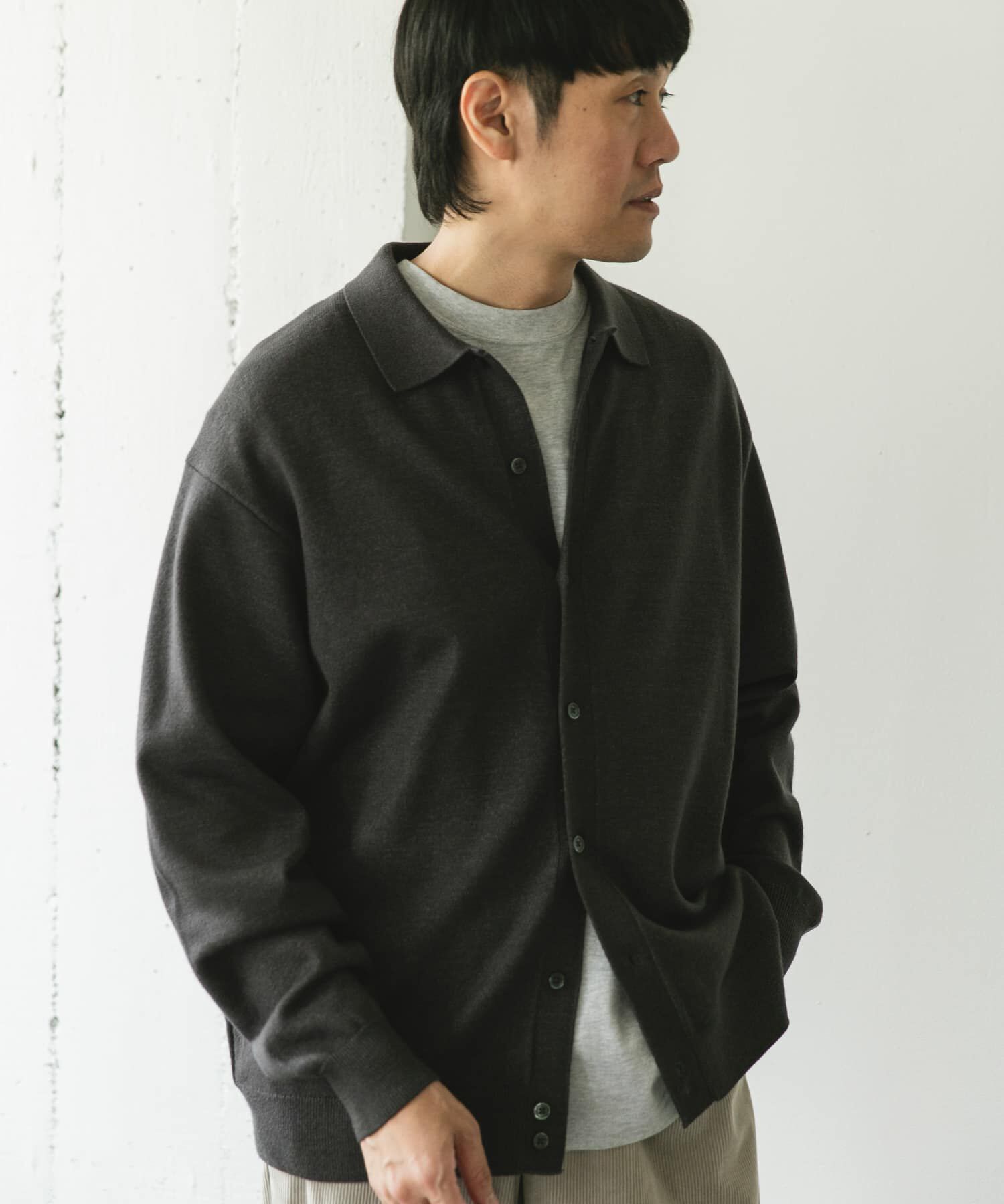 URBAN RESEARCH DOORS「『XLｻｲｽﾞ/WEB限定/仁村紗和さん着用』『UR TECH 200日ﾆｯﾄ』ｼｬﾂ ｶｰ」|カーディガン|