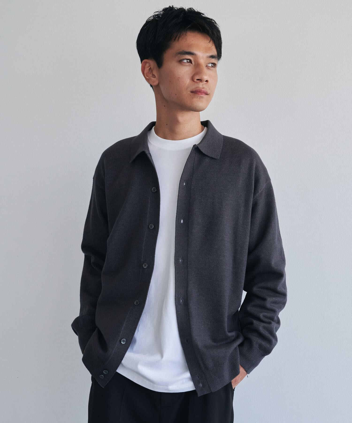URBAN RESEARCH DOORS「『XLｻｲｽﾞ/WEB限定/仁村紗和さん着用』『UR TECH 200日ﾆｯﾄ』ｼｬﾂ ｶｰ」|カーディガン|
