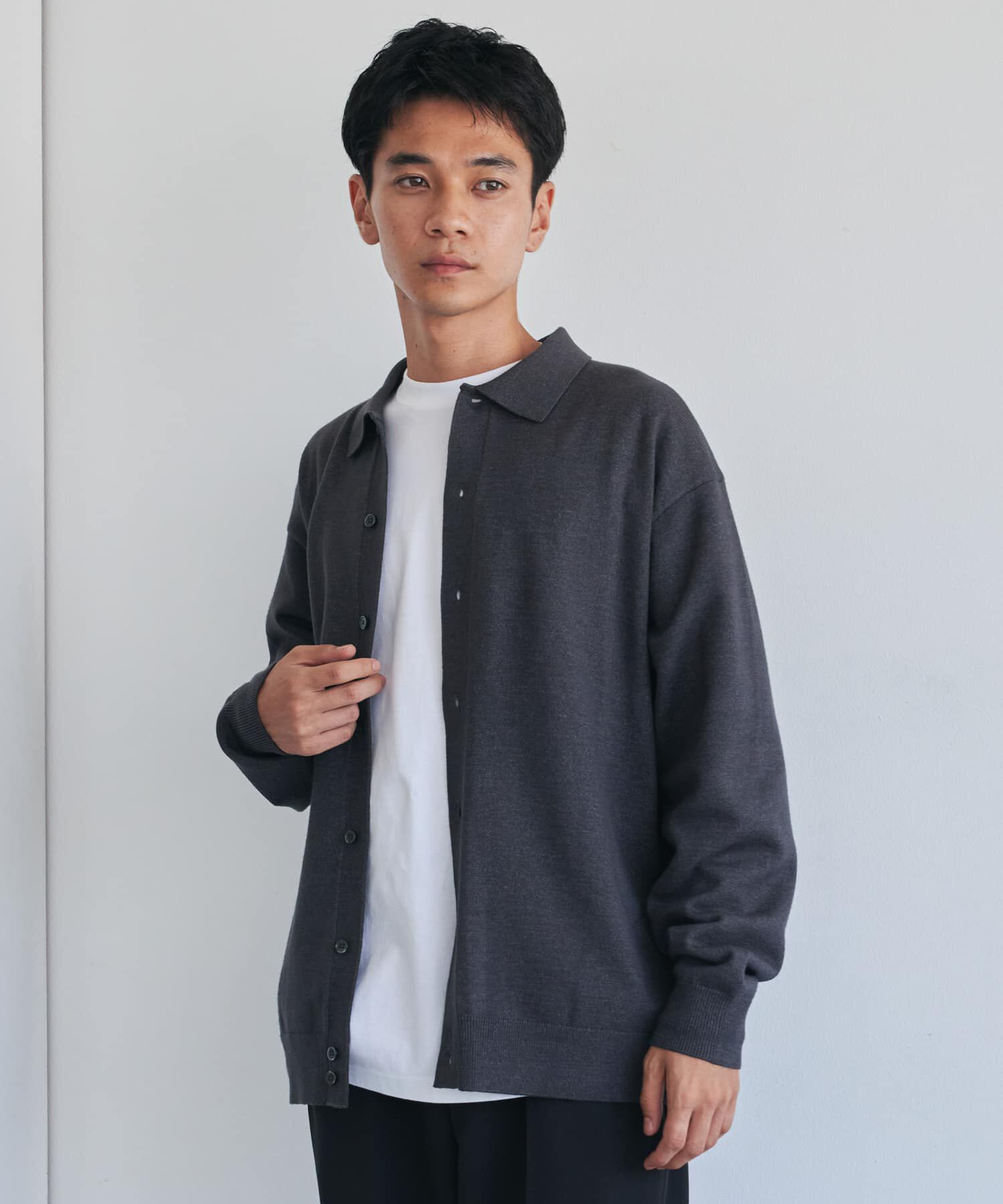 URBAN RESEARCH DOORS「『XLｻｲｽﾞ/WEB限定/仁村紗和さん着用』『UR TECH 200日ﾆｯﾄ』ｼｬﾂ ｶｰ」|カーディガン|