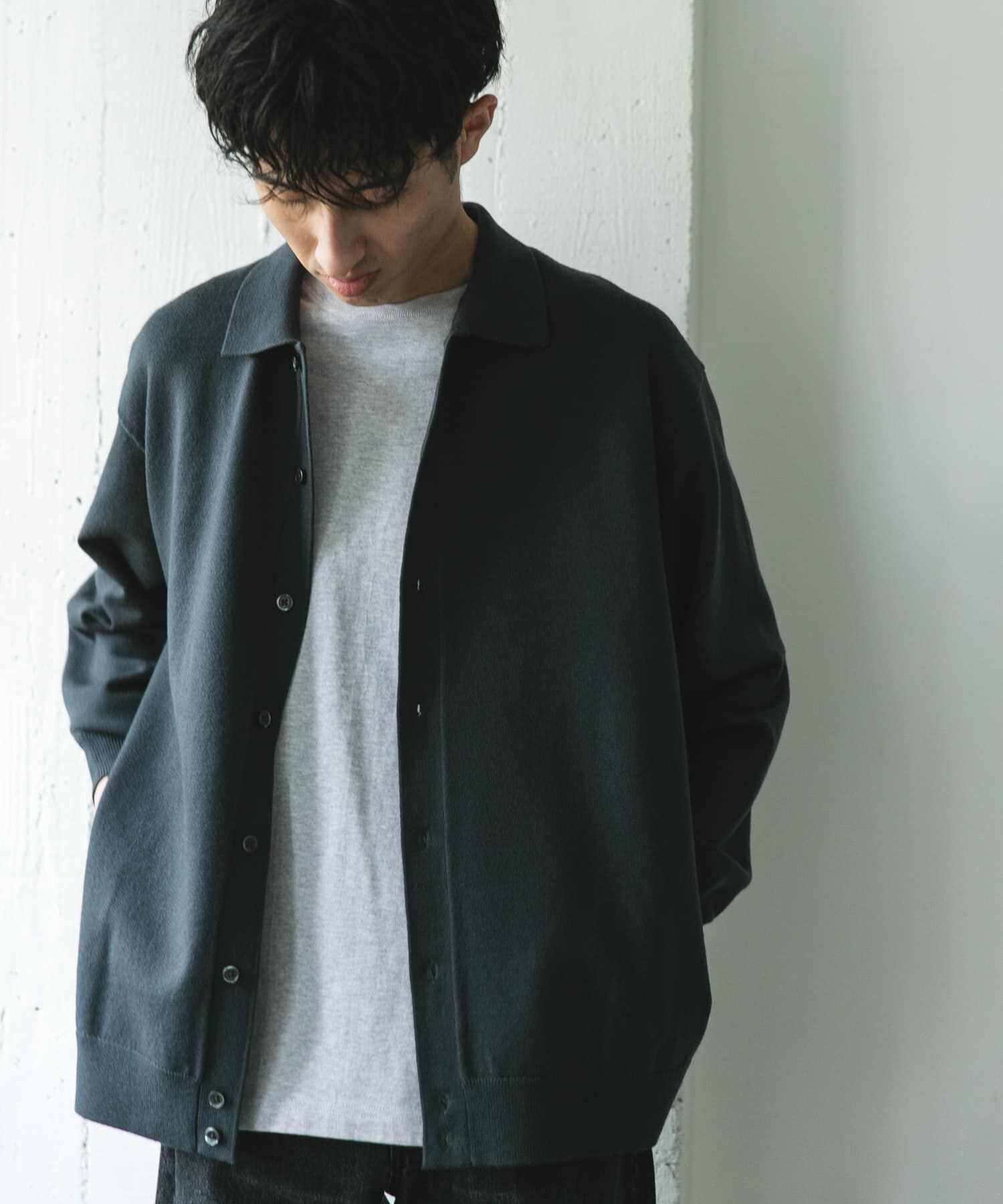 URBAN RESEARCH DOORS「『XLｻｲｽﾞ/WEB限定/仁村紗和さん着用』『UR TECH 200日ﾆｯﾄ』ｼｬﾂ ｶｰ」|カーディガン|