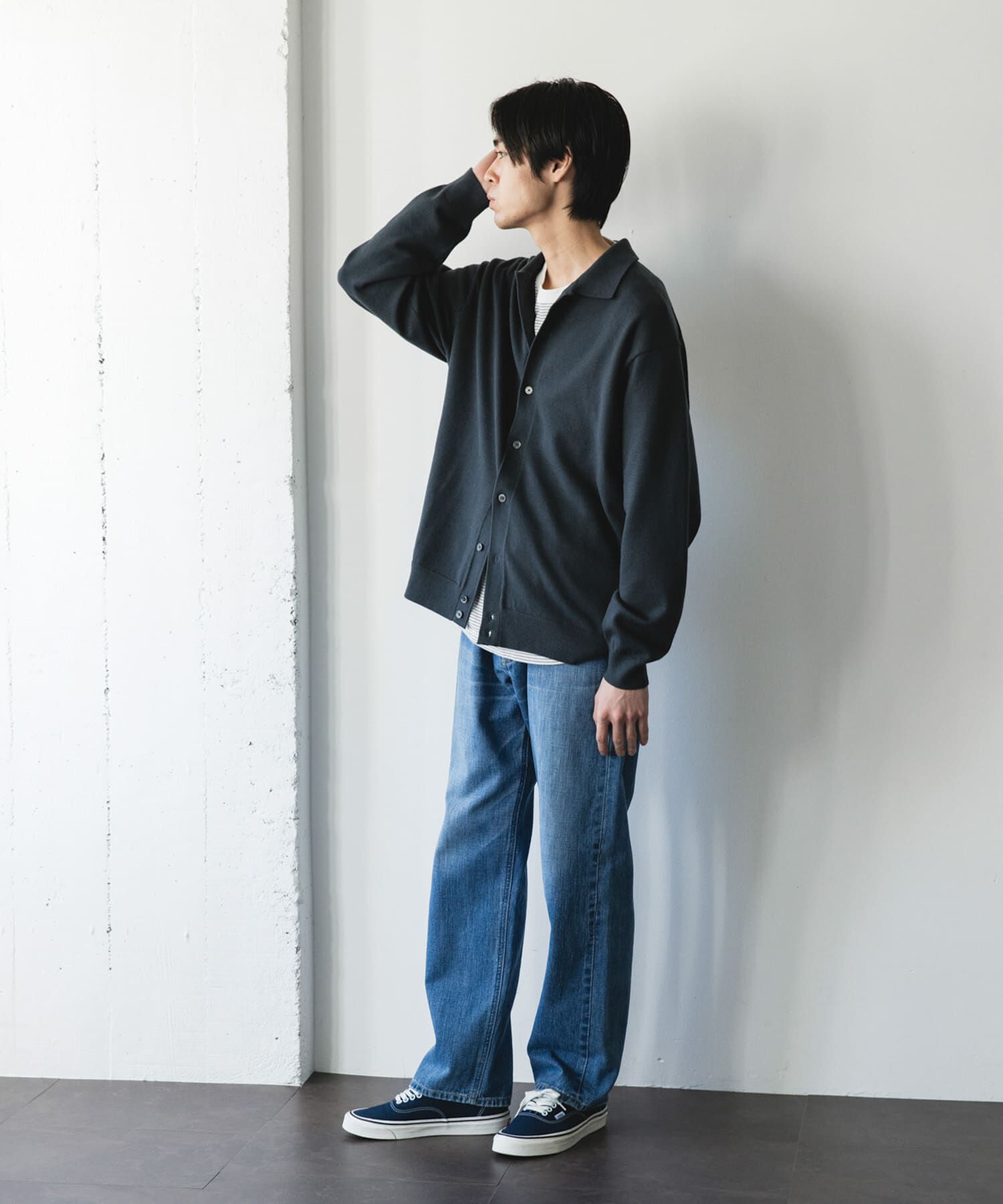 URBAN RESEARCH DOORS「『XLｻｲｽﾞ/WEB限定/仁村紗和さん着用』『UR TECH 200日ﾆｯﾄ』ｼｬﾂ ｶｰ」|カーディガン|