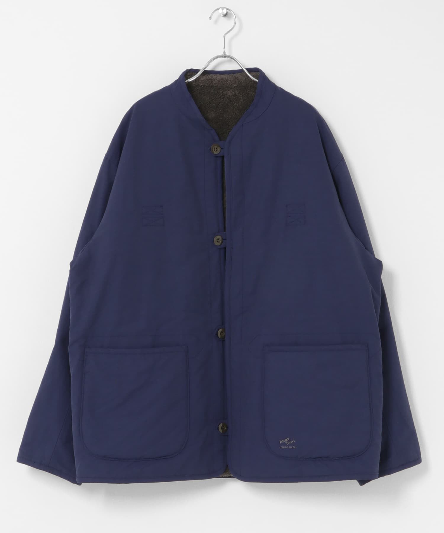 Sonny Label 「『別注』ARMY TWILL&times;Sonny Label　Reversible Jacket」|ノーカラーコート|