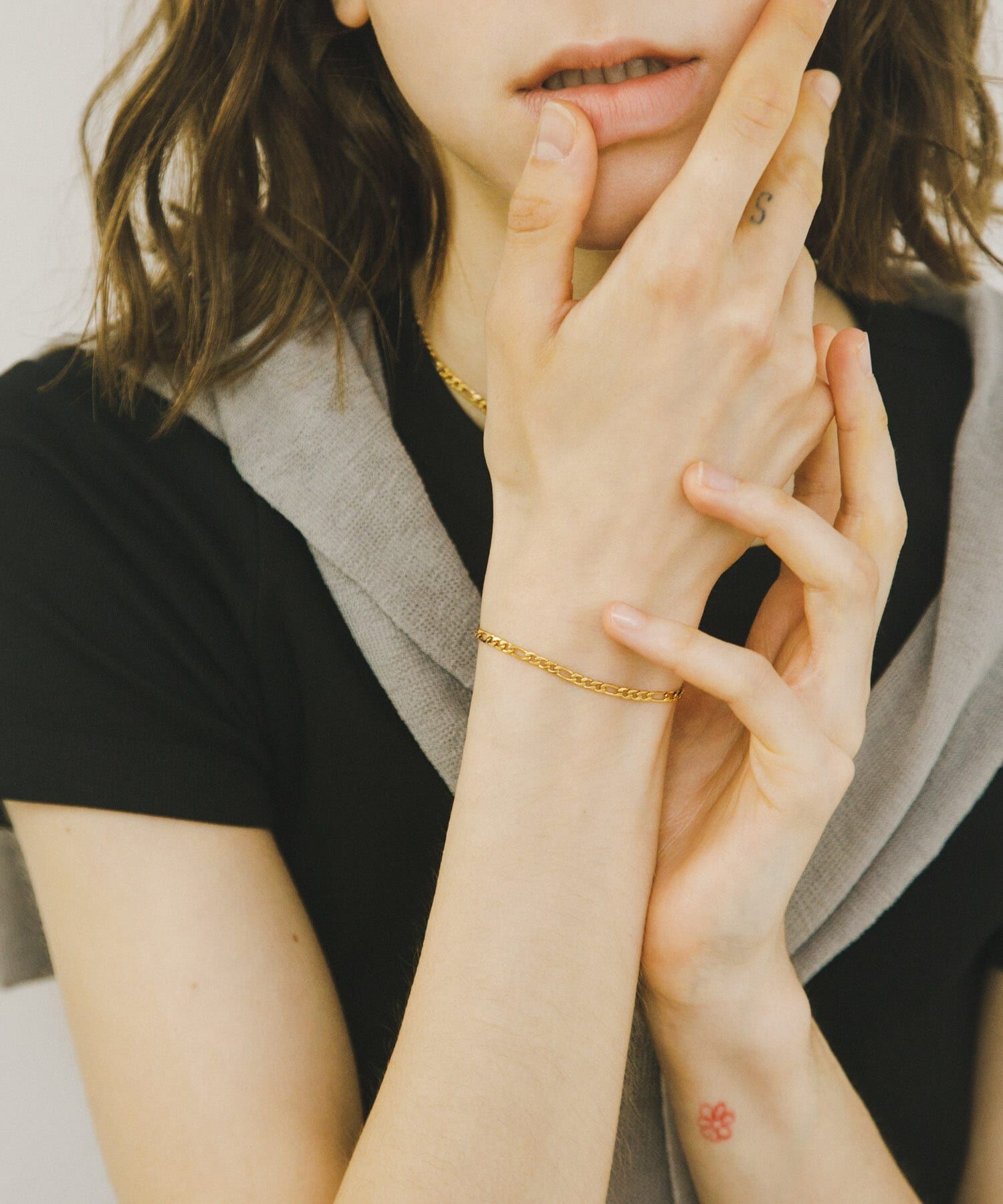 URBAN RESEARCH「decor『デコール』　STAINLESS FRATCHAIN BRACE」|ブレスレット・バングル|