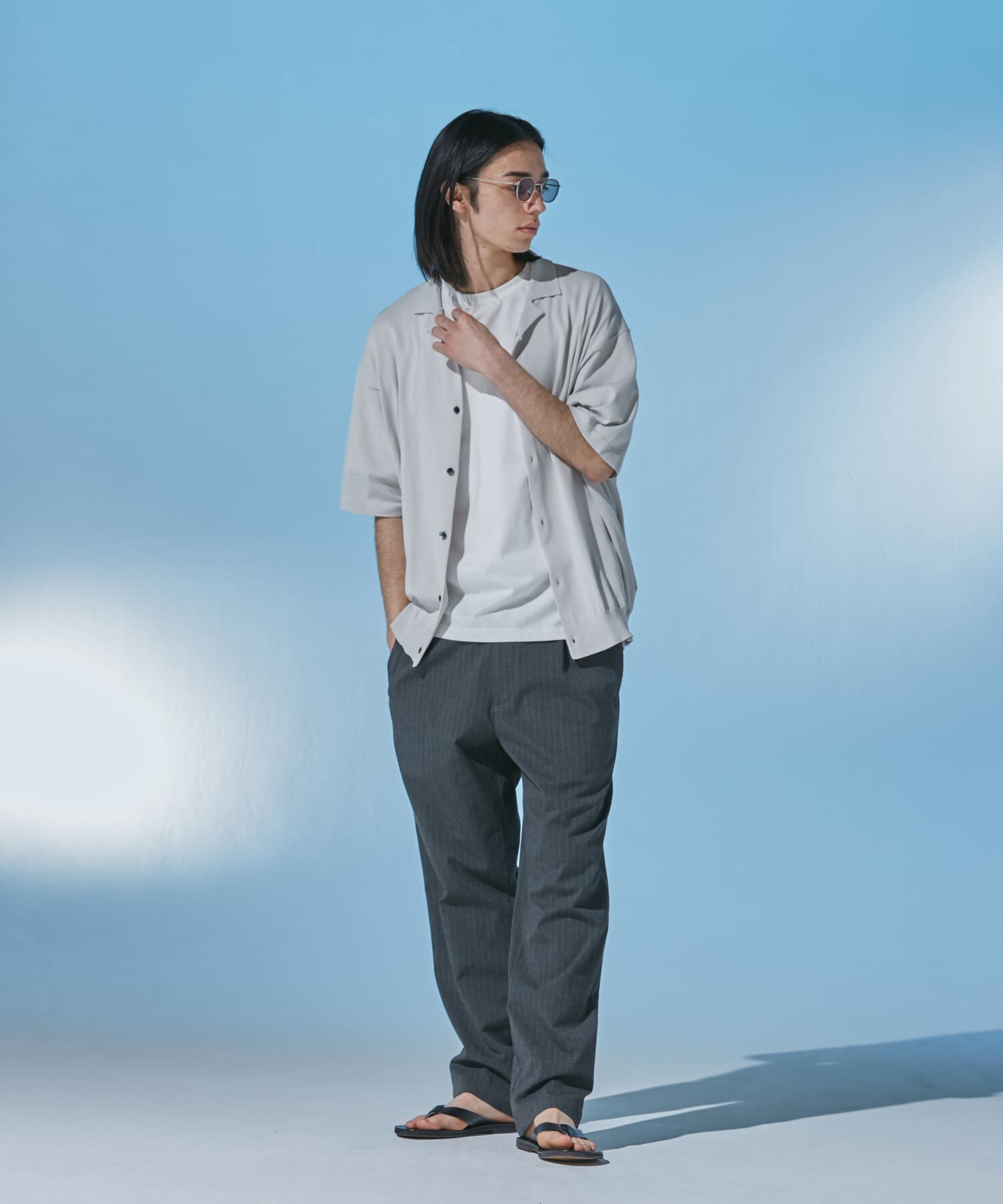 URBAN RESEARCH DOORS「『仁村紗和さん着用』『UR TECH』 サマシェア ニットカーディガン」|カーディガン|
