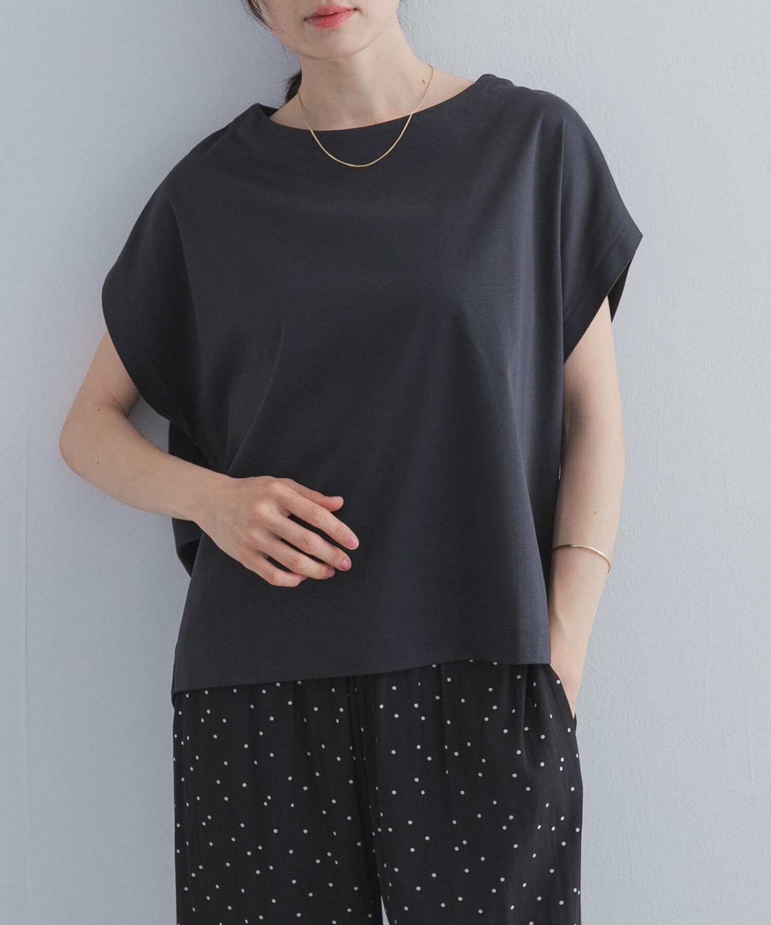 URBAN RESEARCH DOORS「『UR TECH』サマシェアバックタックコクーンプルオーバー」|Tシャツ・カットソー|