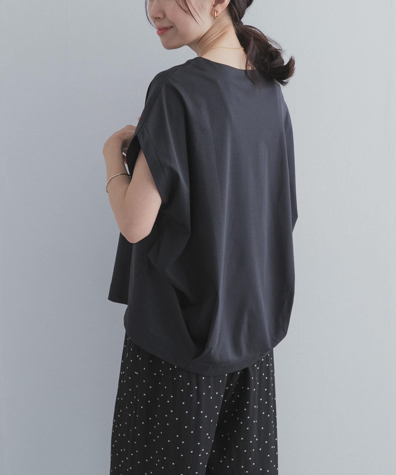 URBAN RESEARCH DOORS「『UR TECH』サマシェアバックタックコクーンプルオーバー」|Tシャツ・カットソー|