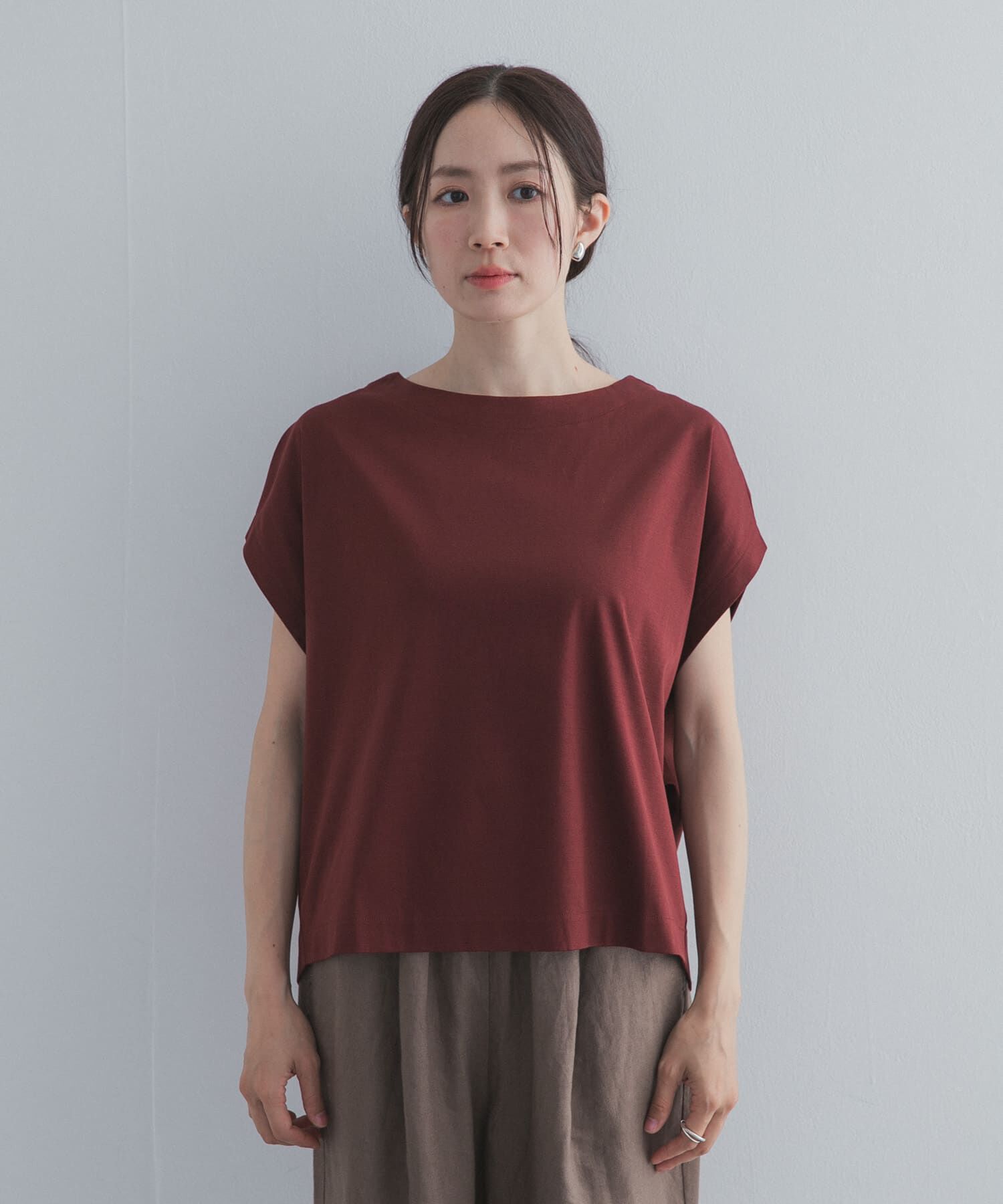 URBAN RESEARCH DOORS「『UR TECH』サマシェアバックタックコクーンプルオーバー」|Tシャツ・カットソー|