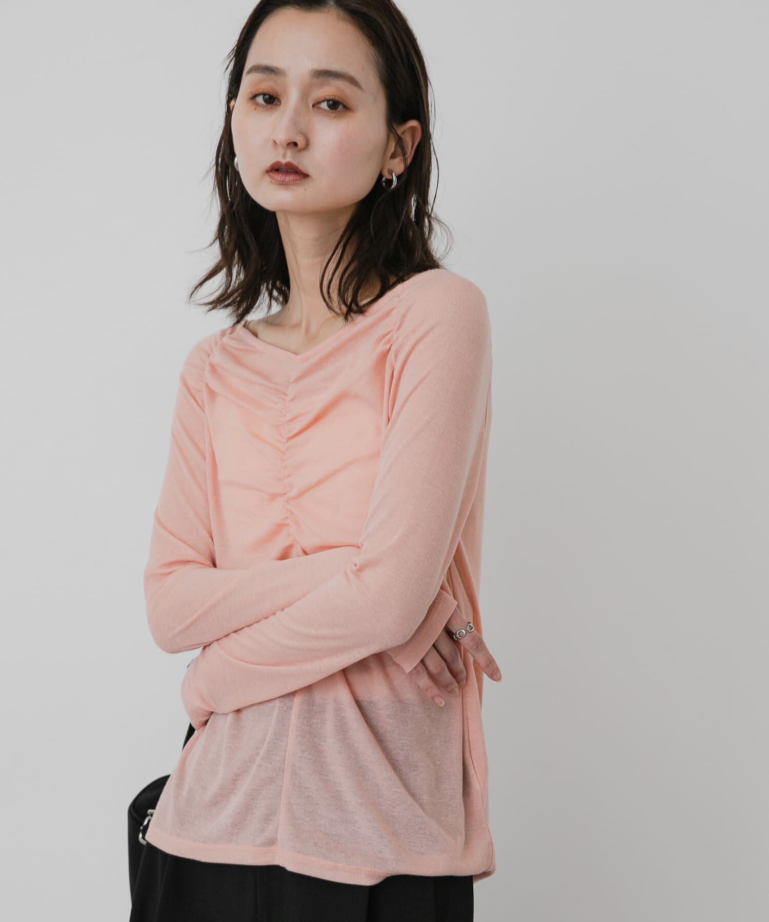 SENSE OF PLACE by URBAN RESEARCH「シャーリングボートネックトップ」|Tシャツ・カットソー|