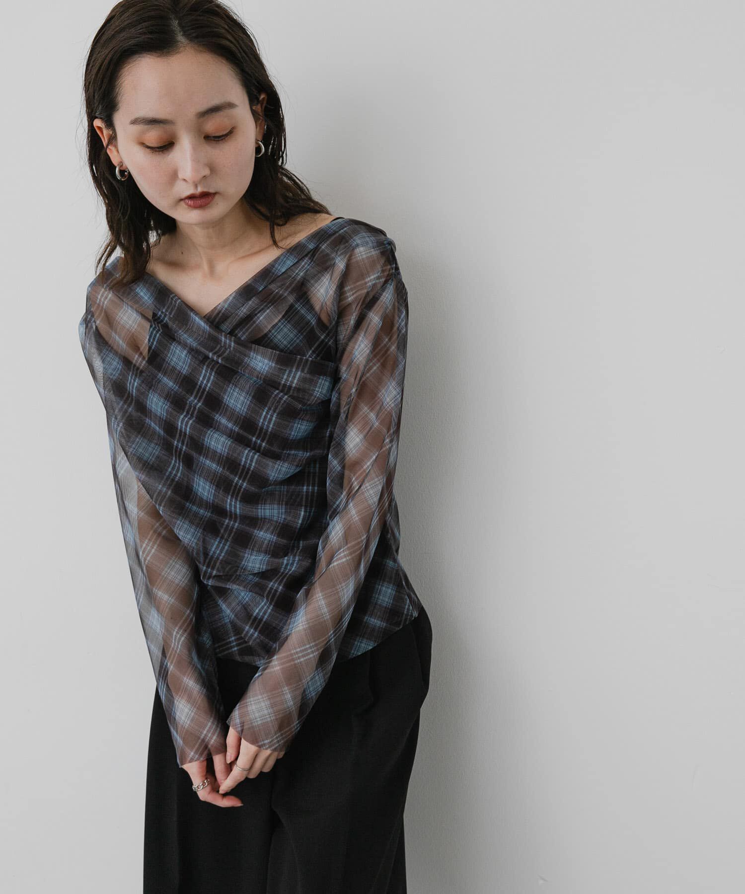 SENSE OF PLACE by URBAN RESEARCH「チェックシアードレープトップ」|その他|
