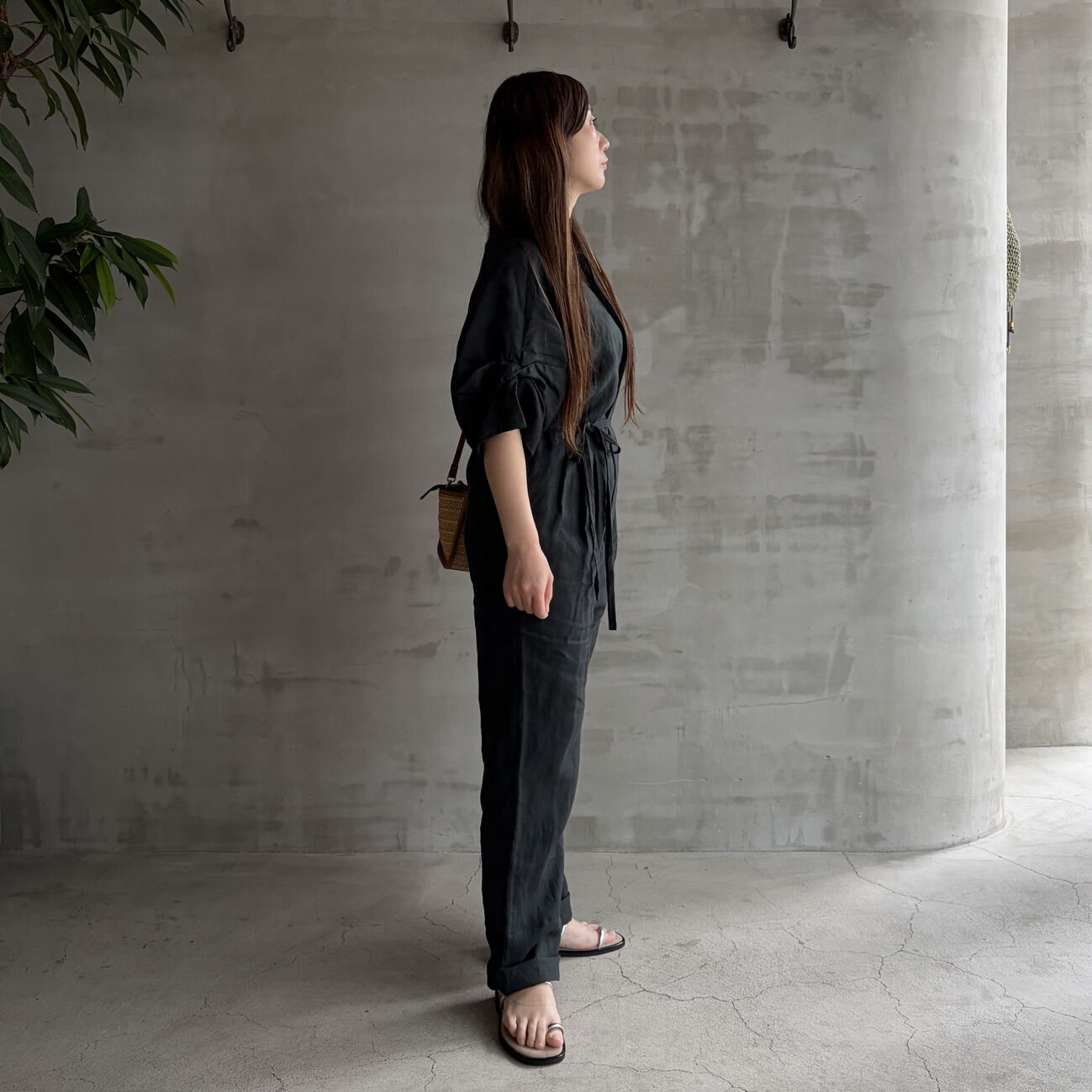  「TICCA LINEN TWIST SLV COMBINAISON」|オールインワン|