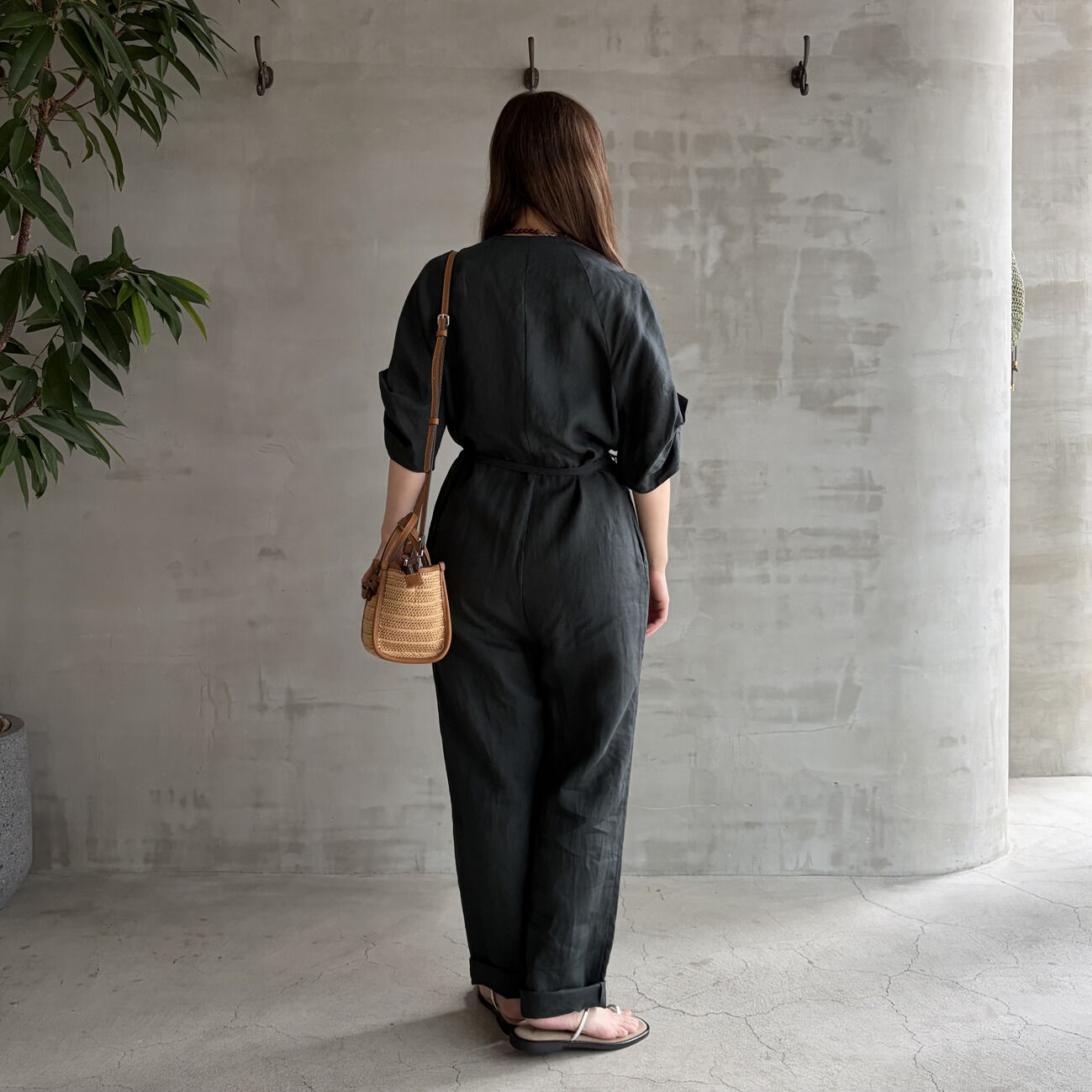  「TICCA LINEN TWIST SLV COMBINAISON」|オールインワン|