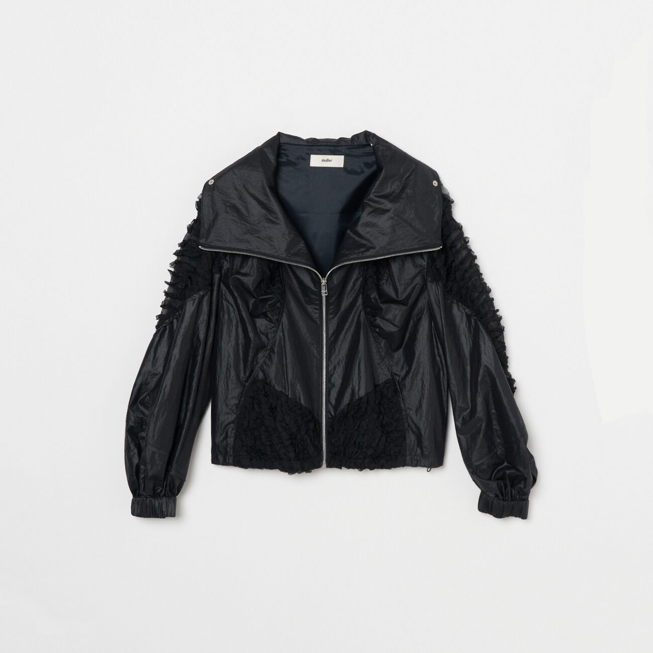  「muller of yoshiokubo RUFFLE CHIFFON BLOUSON」|ブルゾン・スタジャン|