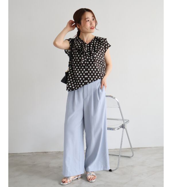  「【手洗い可】タンブラーブッチャータックワイドパンツ」|その他|