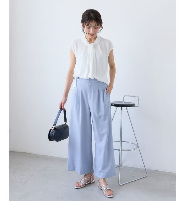  「【手洗い可】タンブラーブッチャータックワイドパンツ」|その他|