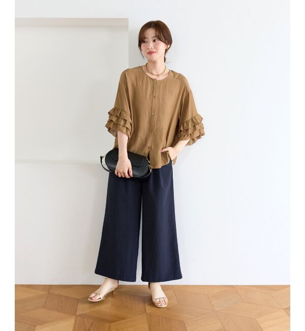 「【手洗い可】タンブラーブッチャータックワイドパンツ」|その他|