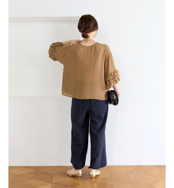  「【手洗い可】タンブラーブッチャータックワイドパンツ」|その他|