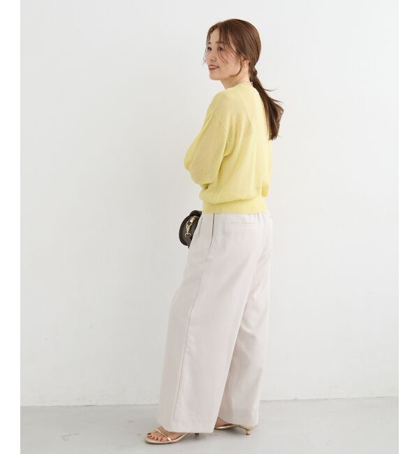  「【手洗い可】タンブラーブッチャータックワイドパンツ」|その他|