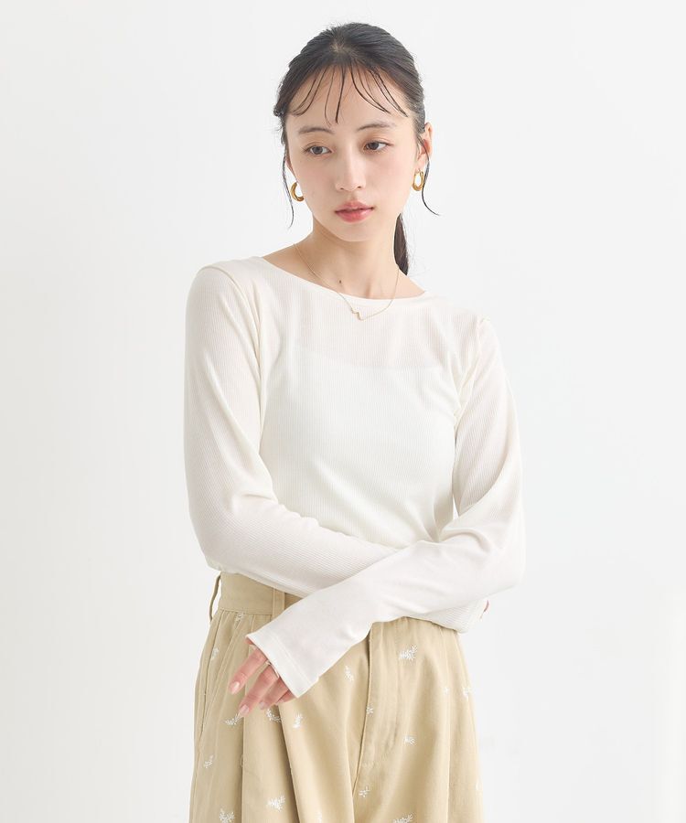 earth music&ecology「微シアーメロープルオーバー」|Tシャツ・カットソー|