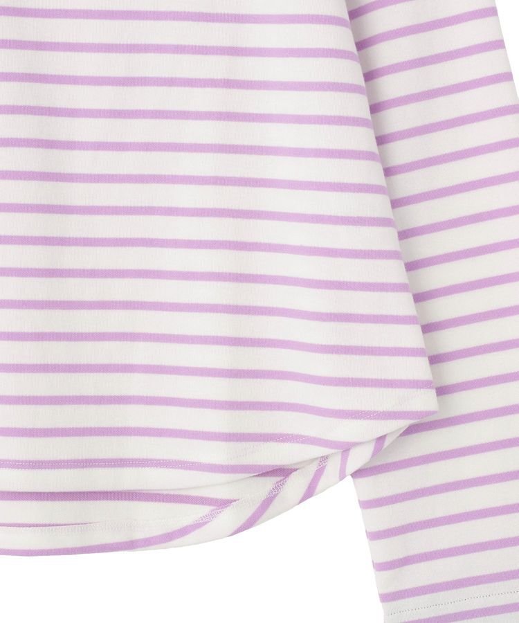 earth music&ecology「バイカラースクエアネックボーダープルオーバー」|Tシャツ・カットソー|