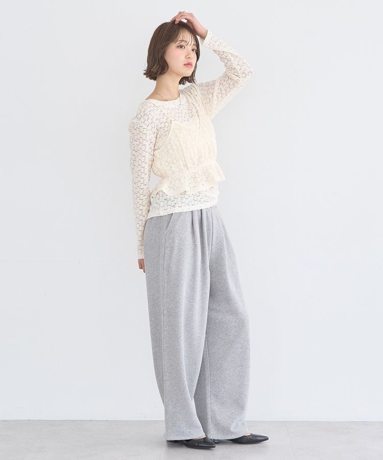earth music&ecology「SET2点カットレースプルオーバー＋ビスチェ」|Tシャツ・カットソー|