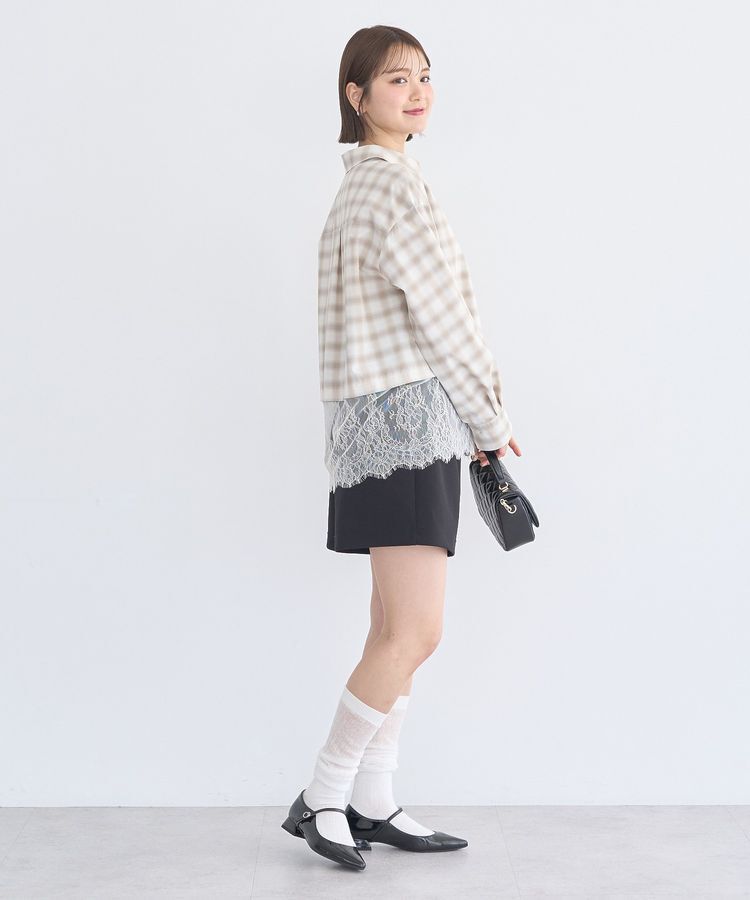 earth music&ecology「適ON レースヘムシャツ」|シャツ・ブラウス|
