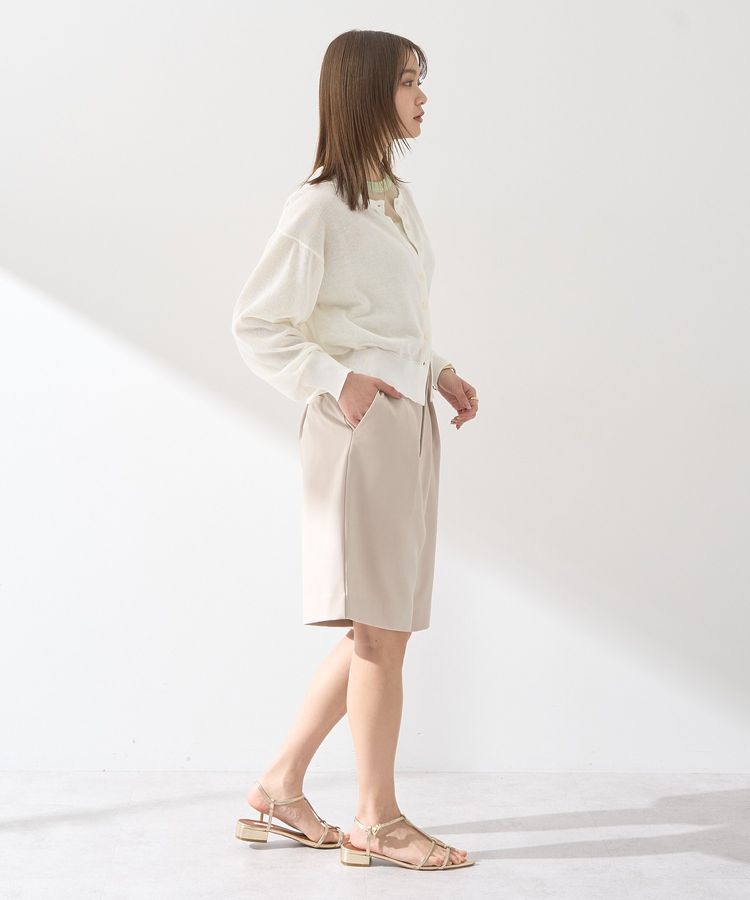 earth music&ecology「【WEB限定】接触冷感シアークルーニットカーディガン」|カーディガン|