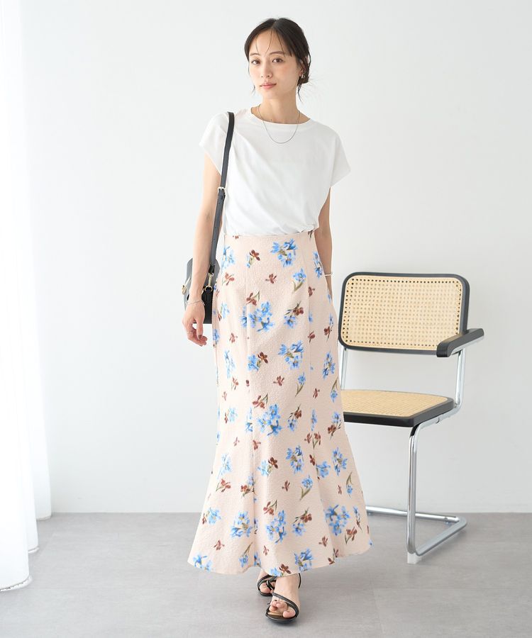 earth music&ecology「【WEB・一部店舗限定】マーメイドレースアップスカート【選べる丈】」|タイト|