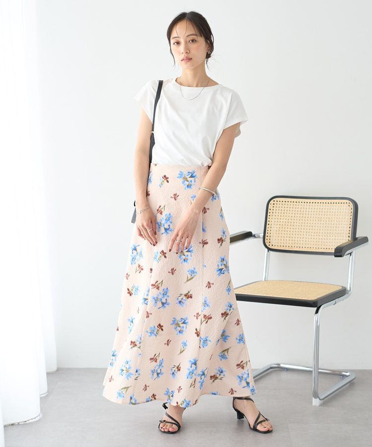 earth music&ecology「【WEB・一部店舗限定】マーメイドレースアップスカート【選べる丈】」|タイト|