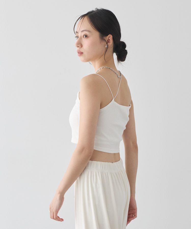 earth music&ecology「【接触冷感・抗菌防臭】カップ付ショート丈キャミソール」|インナー|