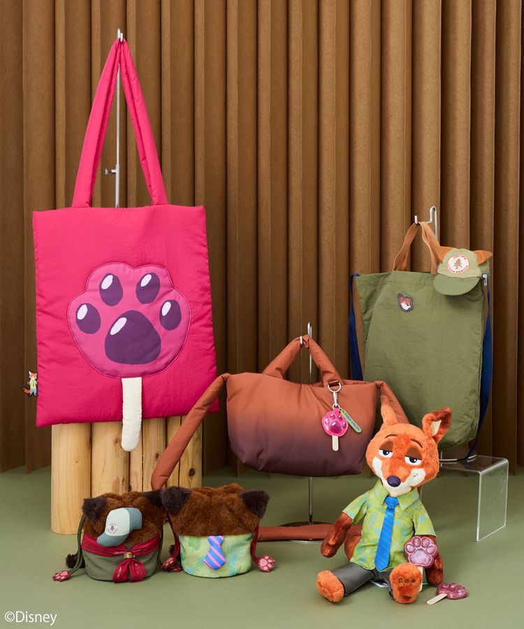 earth music&ecology「モチーフポケット付パファートート/Zootopia」|トートバッグ|