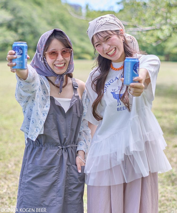 earth music&ecology「emae&times;銀河高原ビール　フリルTee」|Tシャツ・カットソー|