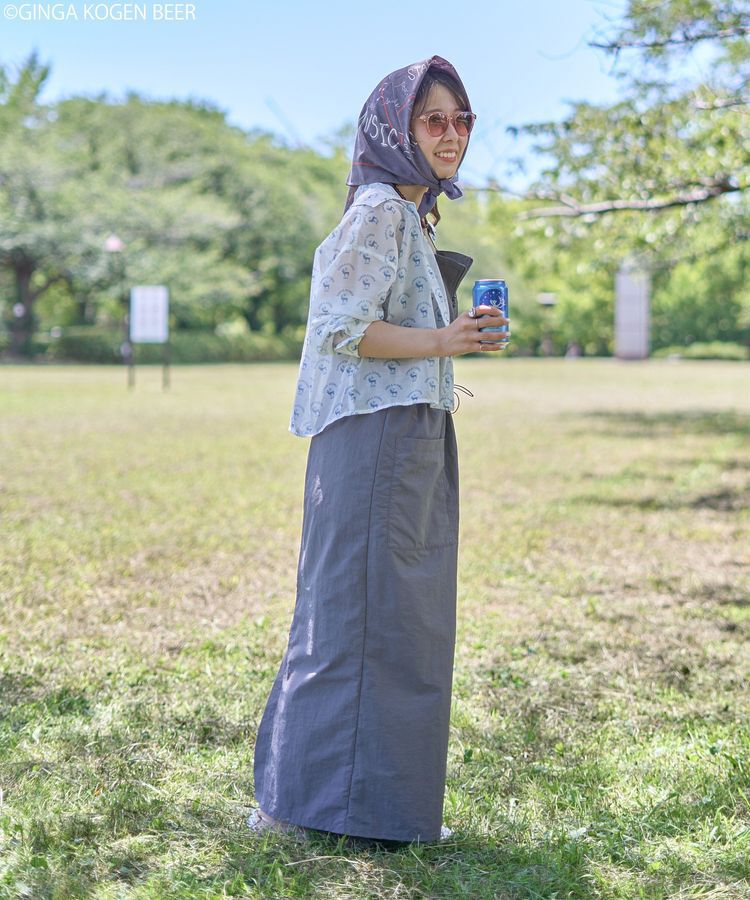 earth music&ecology「emae&times;銀河高原ビール　シアーシャツ」|シャツ・ブラウス|