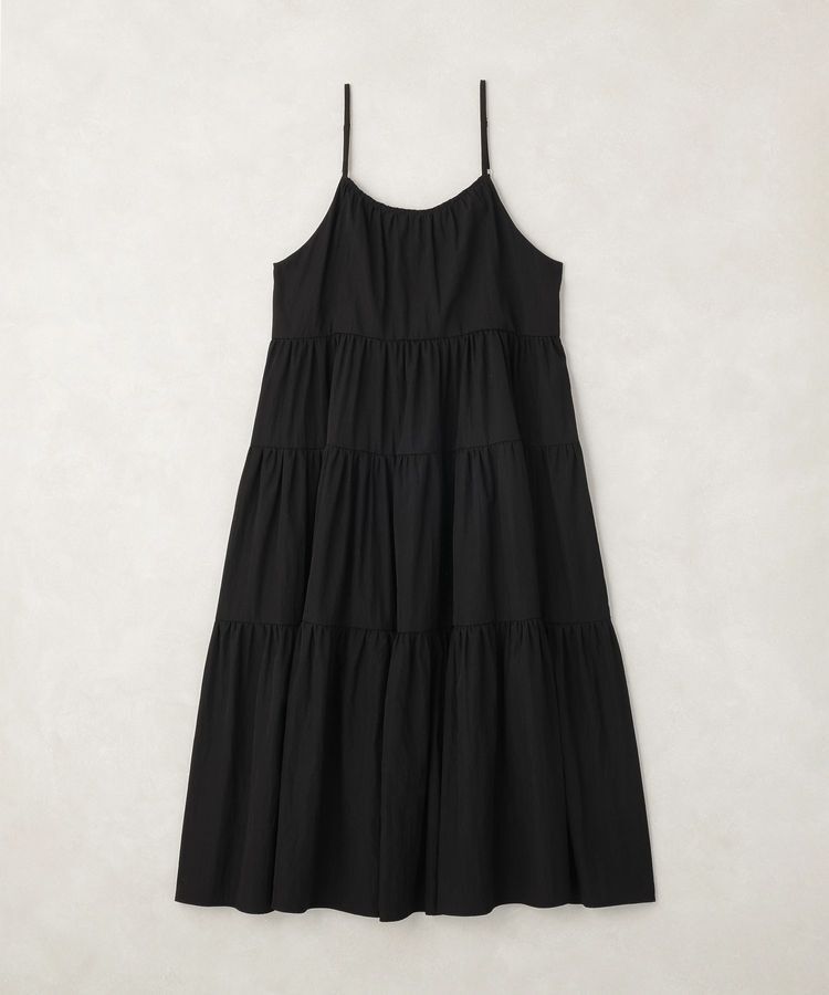 earth music&ecology「ティアードキャミワンピース」|ワンピース|Black