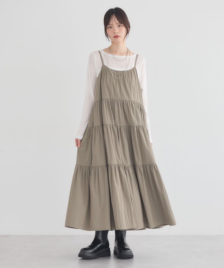 earth music&ecology「ティアードキャミワンピース」|ワンピース|