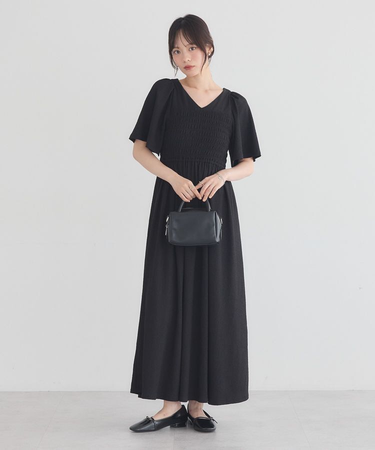 earth music&ecology「2wayシャーリングワンピース」|ワンピース|