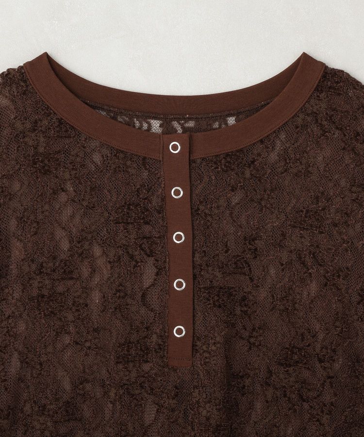 earth music&ecology「レースヘンリープルオーバー」|Tシャツ・カットソー|