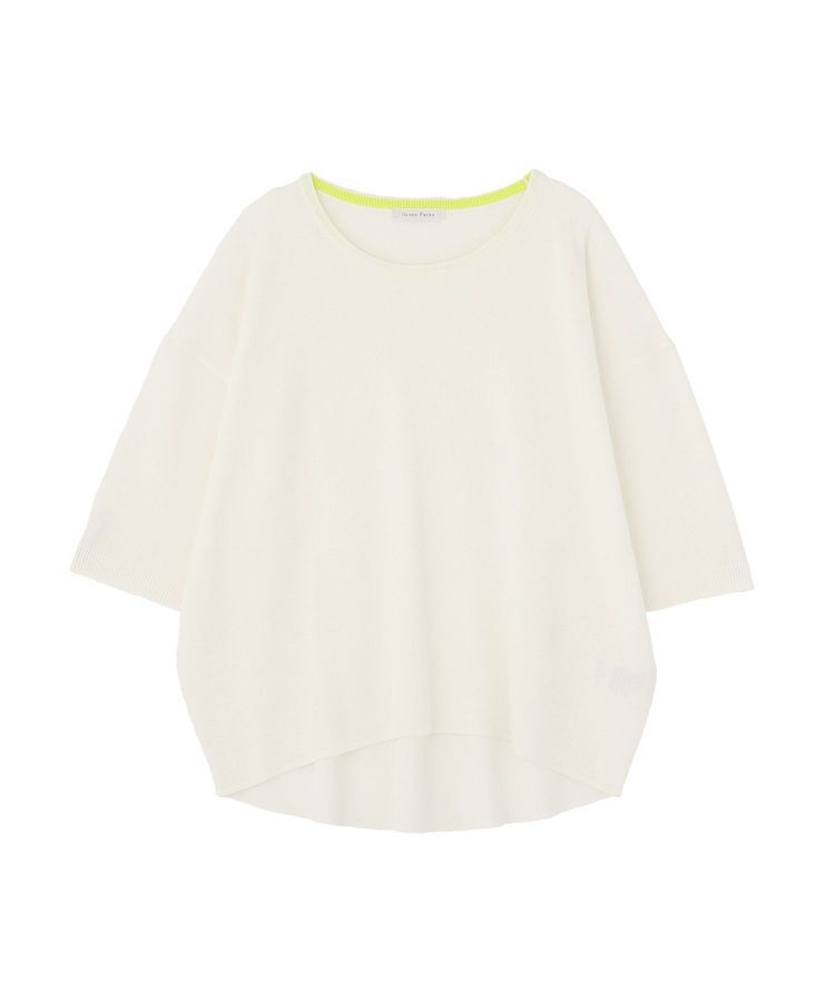 Green Parks「七分袖機能ニットプルオーバー」|ニット・セーター|Off White
