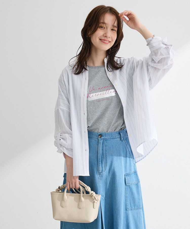 Green Parks「【適ON】箔プリントロゴTシャツ」|Tシャツ・カットソー|