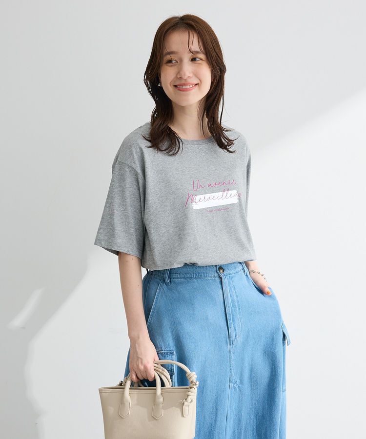 Green Parks「【適ON】箔プリントロゴTシャツ」|Tシャツ・カットソー|