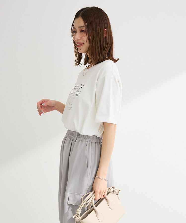 Green Parks「【適ON】多段きれい目ロゴTシャツ」|Tシャツ・カットソー|