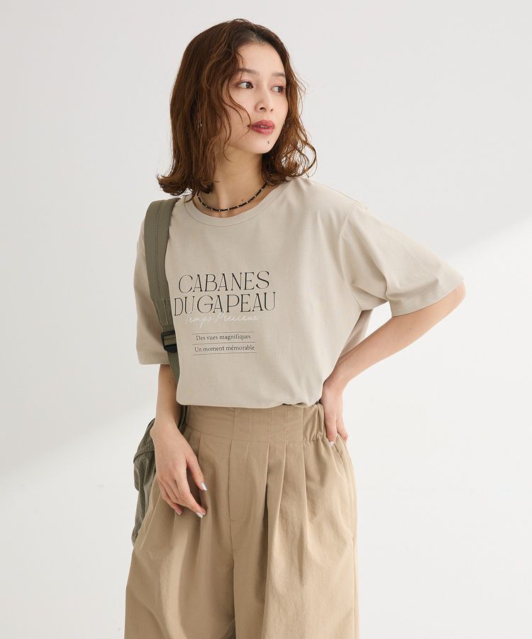 Green Parks「【適ON】多段きれい目ロゴTシャツ」|Tシャツ・カットソー|