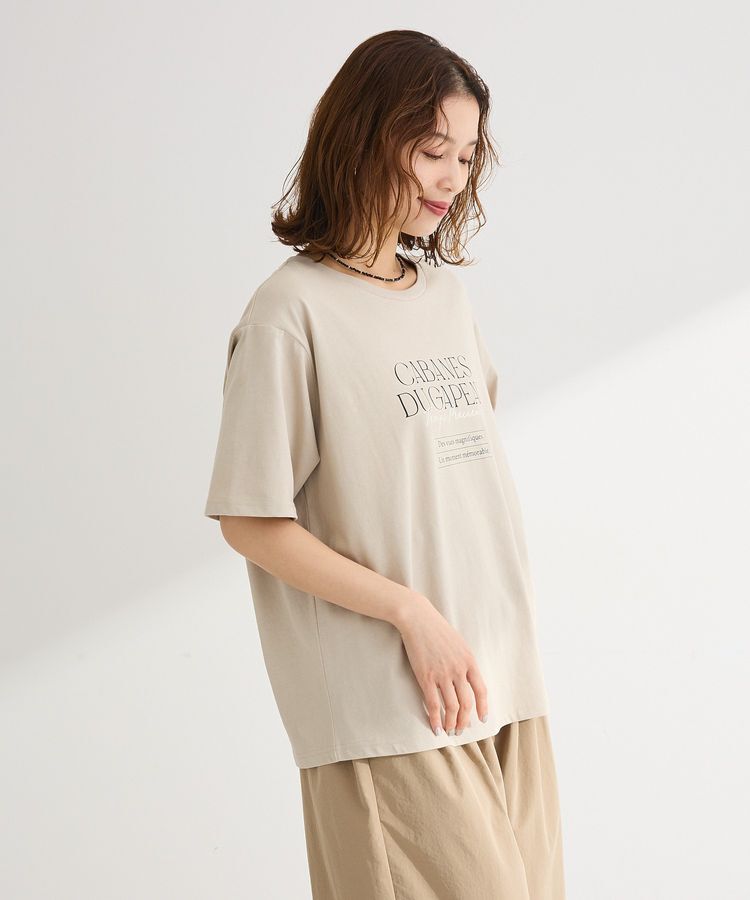 Green Parks「【適ON】多段きれい目ロゴTシャツ」|Tシャツ・カットソー|