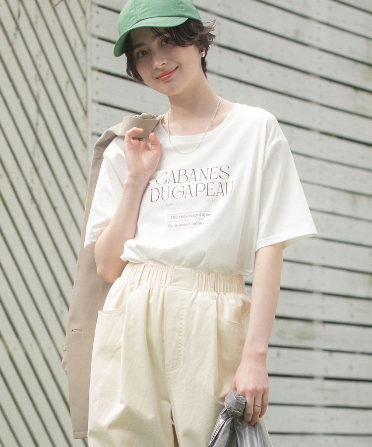 Green Parks「【適ON】多段きれい目ロゴTシャツ」|Tシャツ・カットソー|