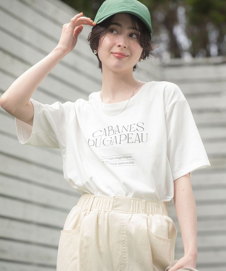 Green Parks「【適ON】多段きれい目ロゴTシャツ」|Tシャツ・カットソー|