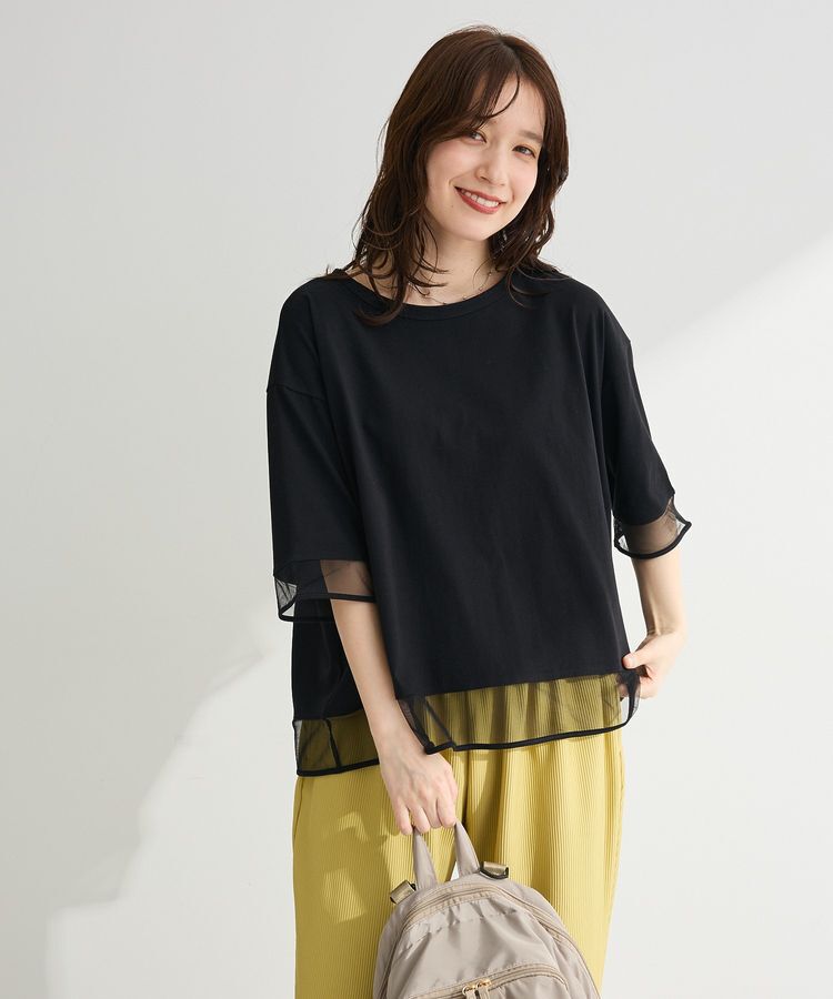 Green Parks「【適ON】遮熱チュールドッキングプルオーバー」|Tシャツ・カットソー|