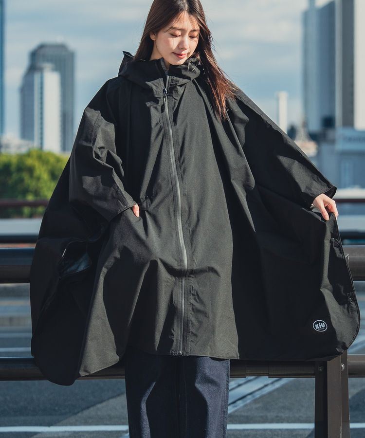 Green Parks「【KiU】RAIN PONCHO -2ND」|その他|Black