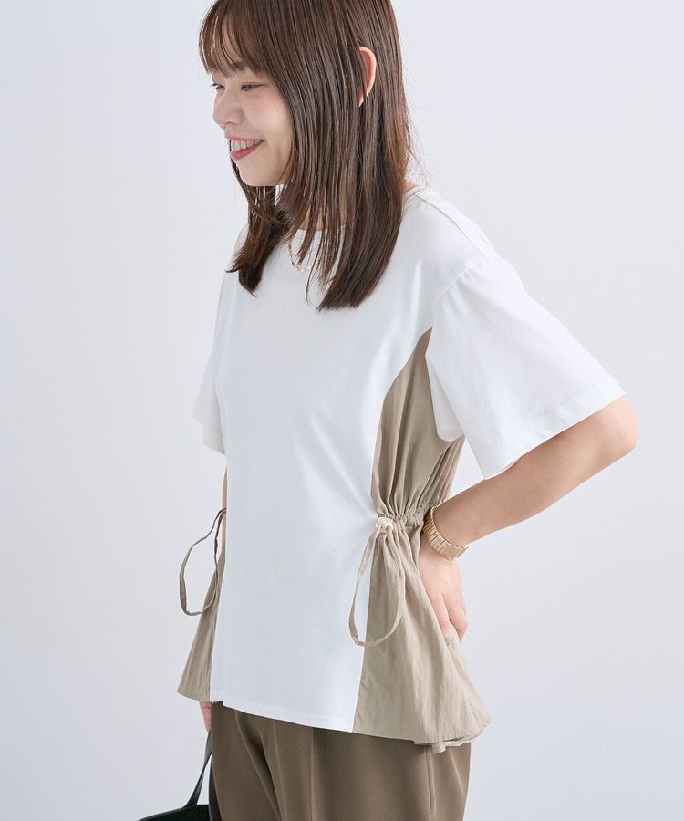 Green Parks「異素材ドッキングプルオーバー」|Tシャツ・カットソー|